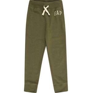 Kalhoty GAP béžová / khaki / olivová