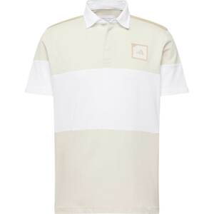 Funkční tričko adidas Golf písková / světle béžová / bílá