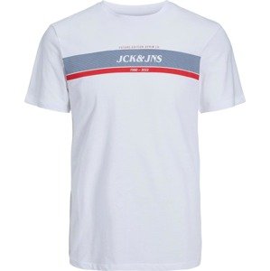 Tričko 'ALEX' jack & jones námořnická modř / červená / bílá
