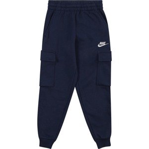 Kalhoty Nike Sportswear námořnická modř / bílá
