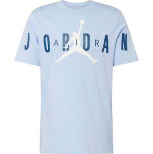 Tričko Jordan námořnická modř / světlemodrá / bílá