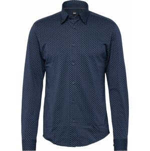 Košile 'ROAN' BOSS Black modrá / námořnická modř / offwhite