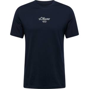 Tričko s.Oliver námořnická modř / bílá