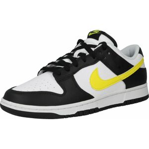 Tenisky 'DUNK' Nike Sportswear žlutá / černá / bílá