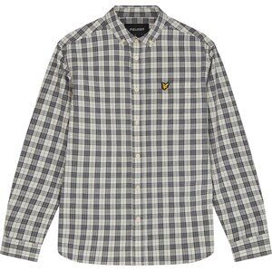 Košile Lyle & Scott krémová / limone / grafitová / šedý melír