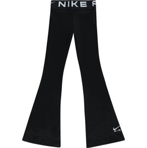 Sportovní kalhoty Nike Sportswear černá / bílá