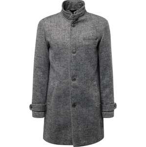 Přechodný kabát 'MELTON' jack & jones tmavě šedá / šedý melír