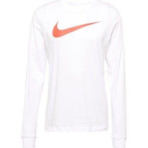 Tričko Nike Sportswear tmavě oranžová / bílá