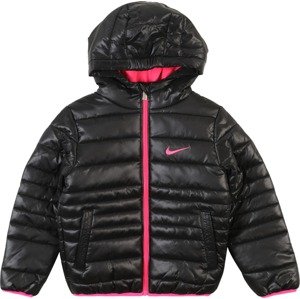 Přechodná bunda Nike Sportswear pink / černá
