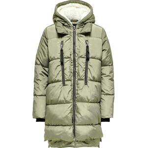 Zimní kabát 'NEW NORA' Only pastelově zelená / černá