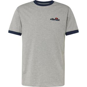 Tričko 'Meduno' Ellesse námořnická modř / šedý melír / oranžová / červená