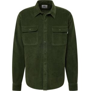 Košile 'Brix' Vintage Industries tmavě zelená