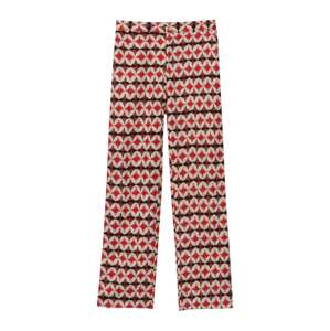 Pull&Bear Kalhoty pink / červená / černá / bílá