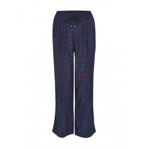 OPUS Kalhoty se sklady v pase 'Mahola' modrá / námořnická modř / pink