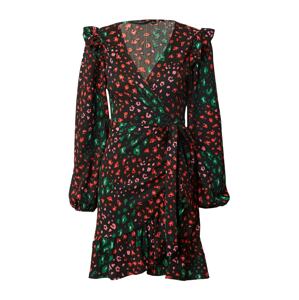 Dorothy Perkins Šaty zelená / červená / černá
