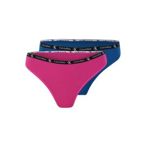Calvin Klein Underwear Tanga modrá / pink / černá / bílá