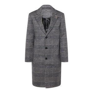 BURTON MENSWEAR LONDON Přechodný kabát šedý melír / černá / bílá