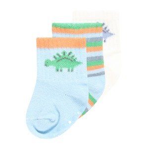 Cotton On Ponožky světlemodrá / světle zelená / oranžová / bílá
