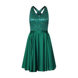 SWING Koktejlové šaty  tmavě zelená