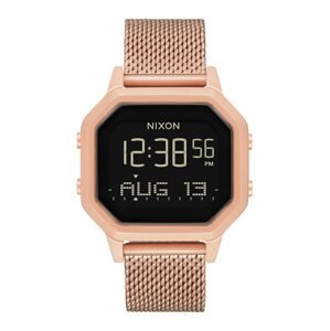 Nixon Digitální hodinky 'Siren Milanese'  růžově zlatá / černá