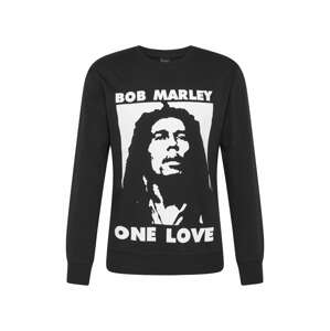 Mister Tee Mikina 'Bob Marley One Love' černá / bílá