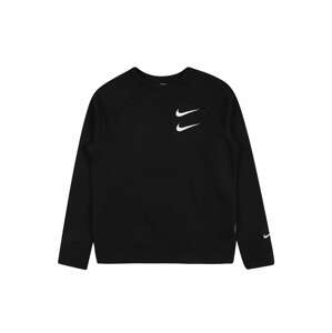 Nike Sportswear Mikina  tmavě červená / černá / bílá