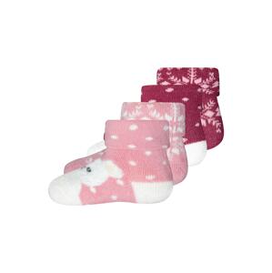 EWERS Ponožky  světle růžová / pastelově červená / černá / offwhite