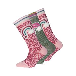 EWERS Ponožky modrá / khaki / růžová / bílá