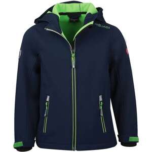 TROLLKIDS Outdoorová bunda 'TROLLFJORD'  námořnická modř / svítivě zelená