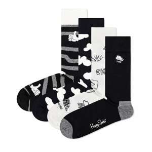 Happy Socks Ponožky  šedý melír / černá / bílá