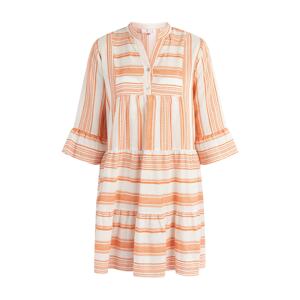 IZIA Letní šaty  oranžová / přírodní bílá
