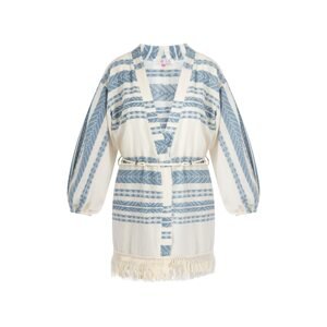IZIA Kimono  marine modrá / přírodní bílá