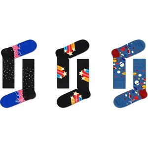 Happy Socks Ponožky  béžová / modrá / červená / černá