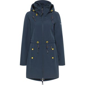 Schmuddelwedda Funkční kabát marine modrá / žlutá
