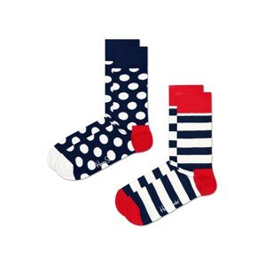 Happy Socks Ponožky  noční modrá / červená / bílá