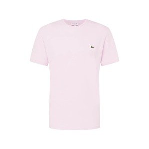 LACOSTE Tričko  zelená / pastelově růžová / bílá