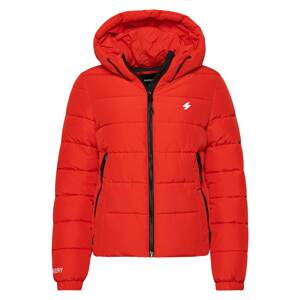 Superdry Zimní bunda červená / bílá