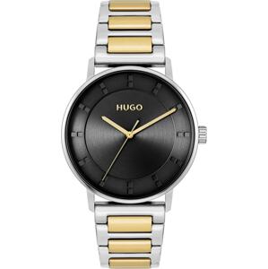 HUGO Analogové hodinky  zlatá / stříbrná