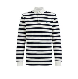 WE Fashion Tričko  námořnická modř / bílá