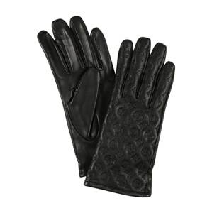 GUESS Prstové rukavice  černá