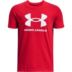 UNDER ARMOUR Funkční tričko  červená / bílá