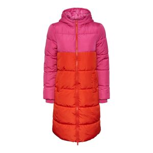 PIECES Zimní kabát 'BEE' pink / oranžově červená