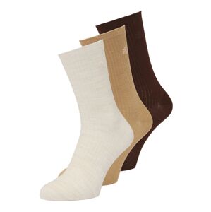 Lauren Ralph Lauren Ponožky  krémová / písková / tmavě hnědá