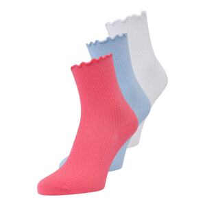 PIECES Ponožky 'MARY'  světlemodrá / světle růžová / bílá