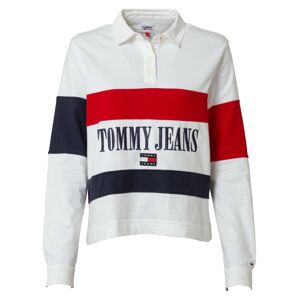 Tommy Jeans Tričko noční modrá / červená / bílá