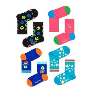 Happy Socks Ponožky 'Space' modrá / nebeská modř / pink / černá