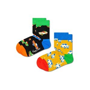 Happy Socks Ponožky modrá / kari / červená / černá