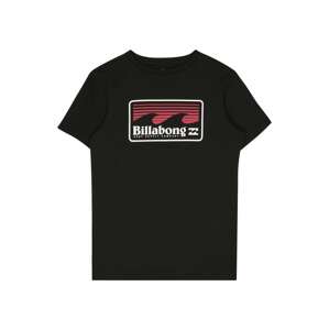 BILLABONG Funkční tričko 'SWELL'  tmavě červená / černá / offwhite