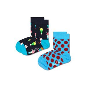 Happy Socks Ponožky modrá / noční modrá / žlutá / červená