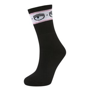 Chiara Ferragni Ponožky  světle růžová / černá / bílá
